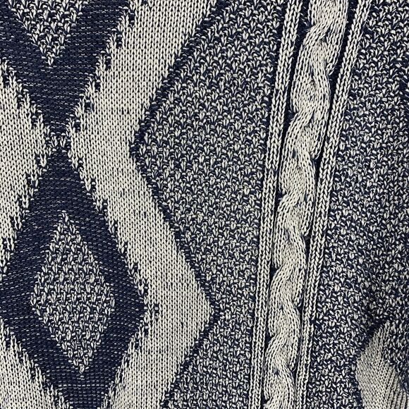 Vtg Anne Klein Womens Large Tunic Pullover Sweater Cable knit Grandpa 90’s Dress - Picture 5 of 7